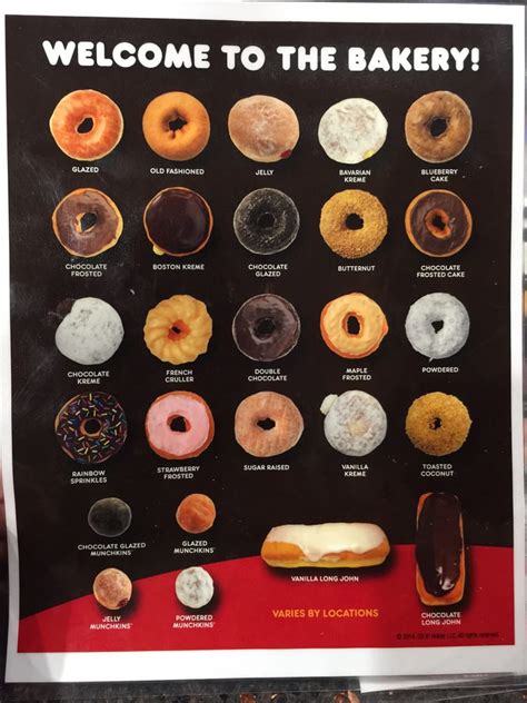 dunkin donuts menu donuts selections